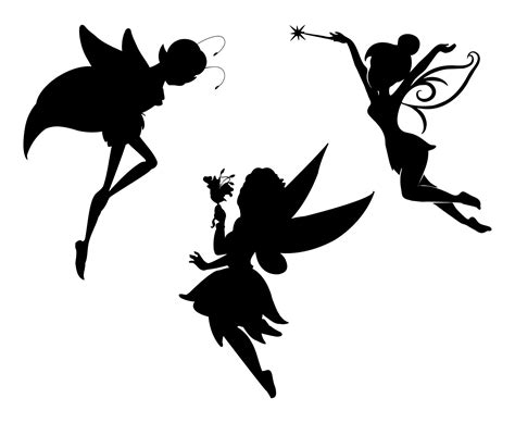 Printable Fairy Silhouettes